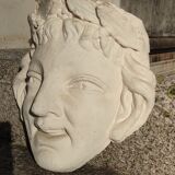 Ancien visage en plâtre décor antique