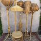 1950s Rattan Floor Lamp in the Style of Louis Sognot, France