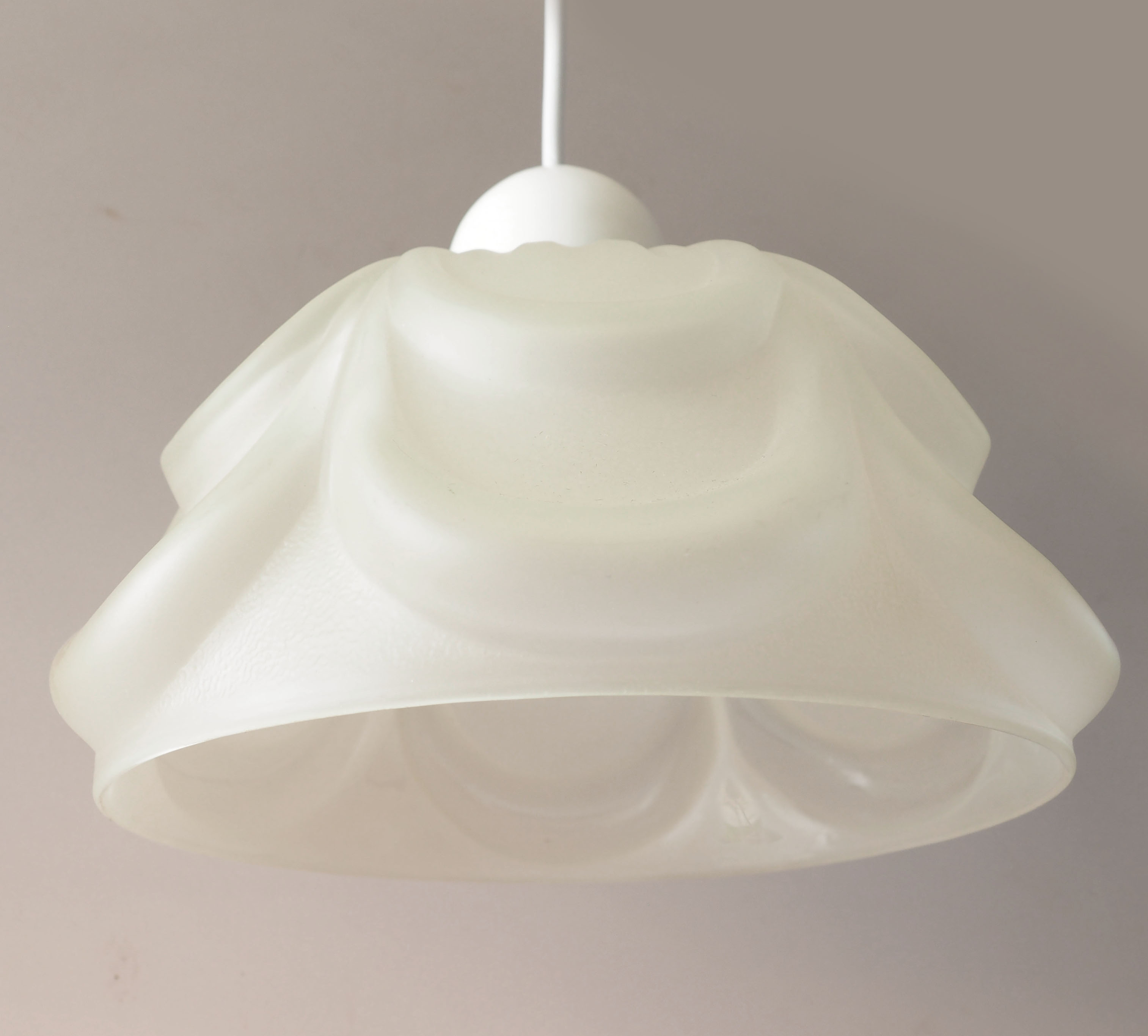 Antique satin glassware pendant lamp
