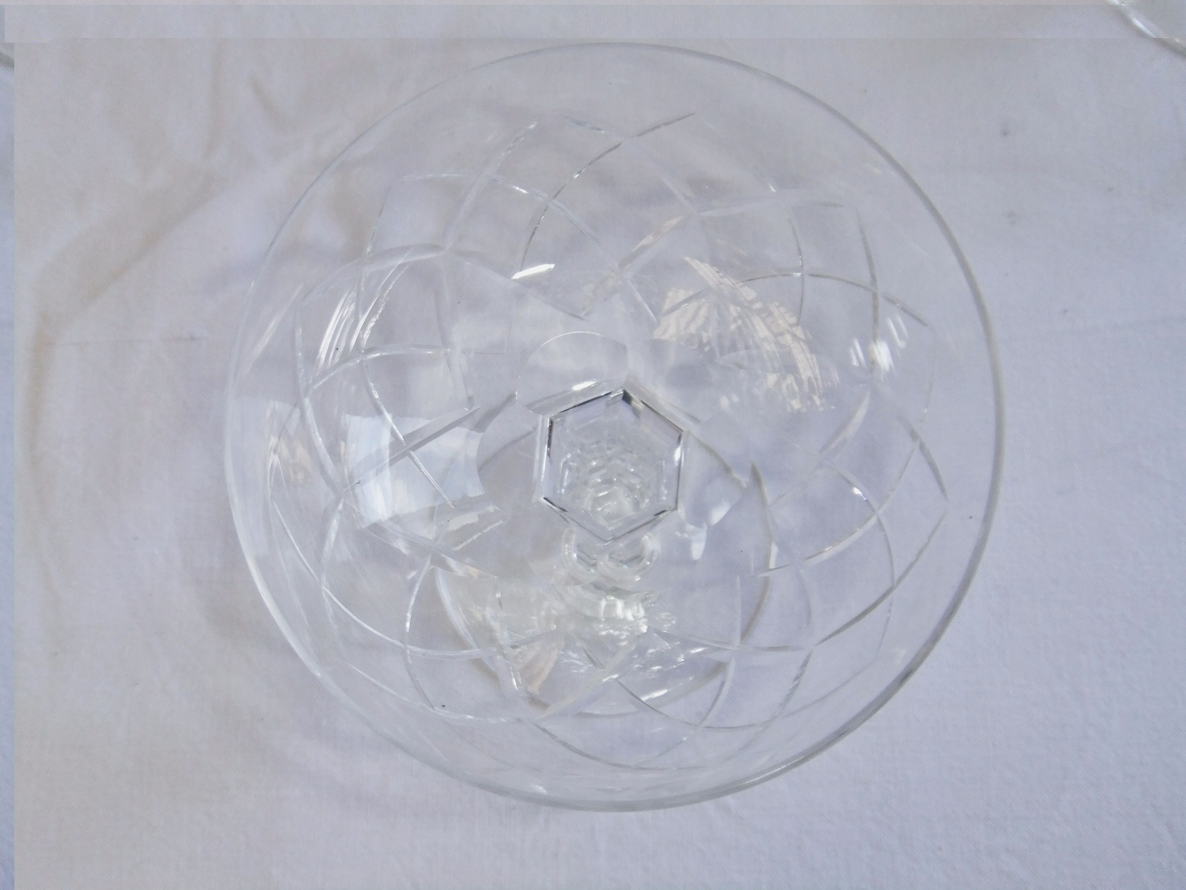 Service Champagne glass cut crystal lot of 11 stemmed glass