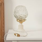 Vintage table lamp with albatre foot