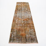 3x9 Vintage Oriental Runner Rug, 80x282Cm, Rug For Kitchen