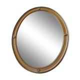 vintage mirror oval gilded with flowers 51 of 42