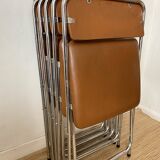 Vintage chrome folding chairs