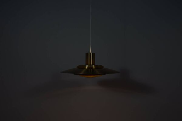 Grand Plafonnier Mid-Century Modèle P700 par Preben Fabricius & Jørgen Kastholm pour Nordisk Solar,