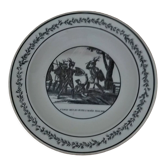 Assiette faïence Montereau 1825 marque en creux Mau