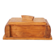 Handcrafted wooden box in art deco style, vintage