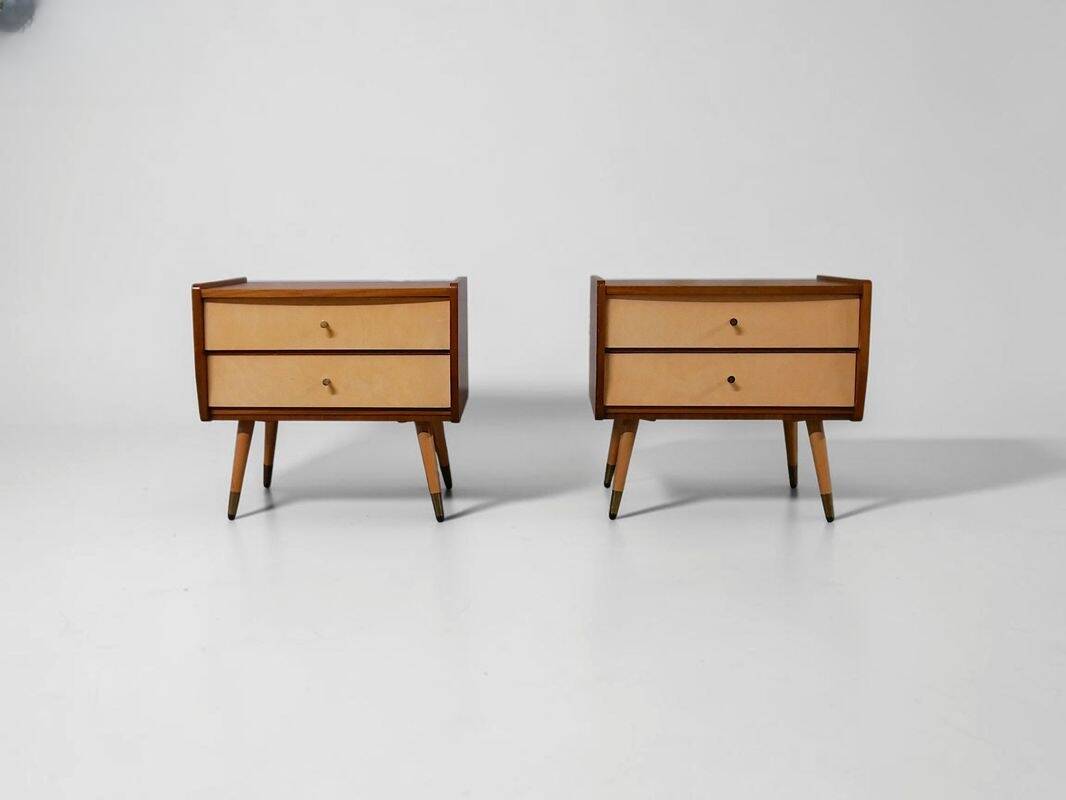 Paire de chevet Scandinave - Vintage circa 1960 1970