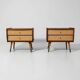 Paire de chevet Scandinave - Vintage circa 1960 1970