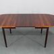 1960s Danish extendable palisander dining table, 4 leaves, restored