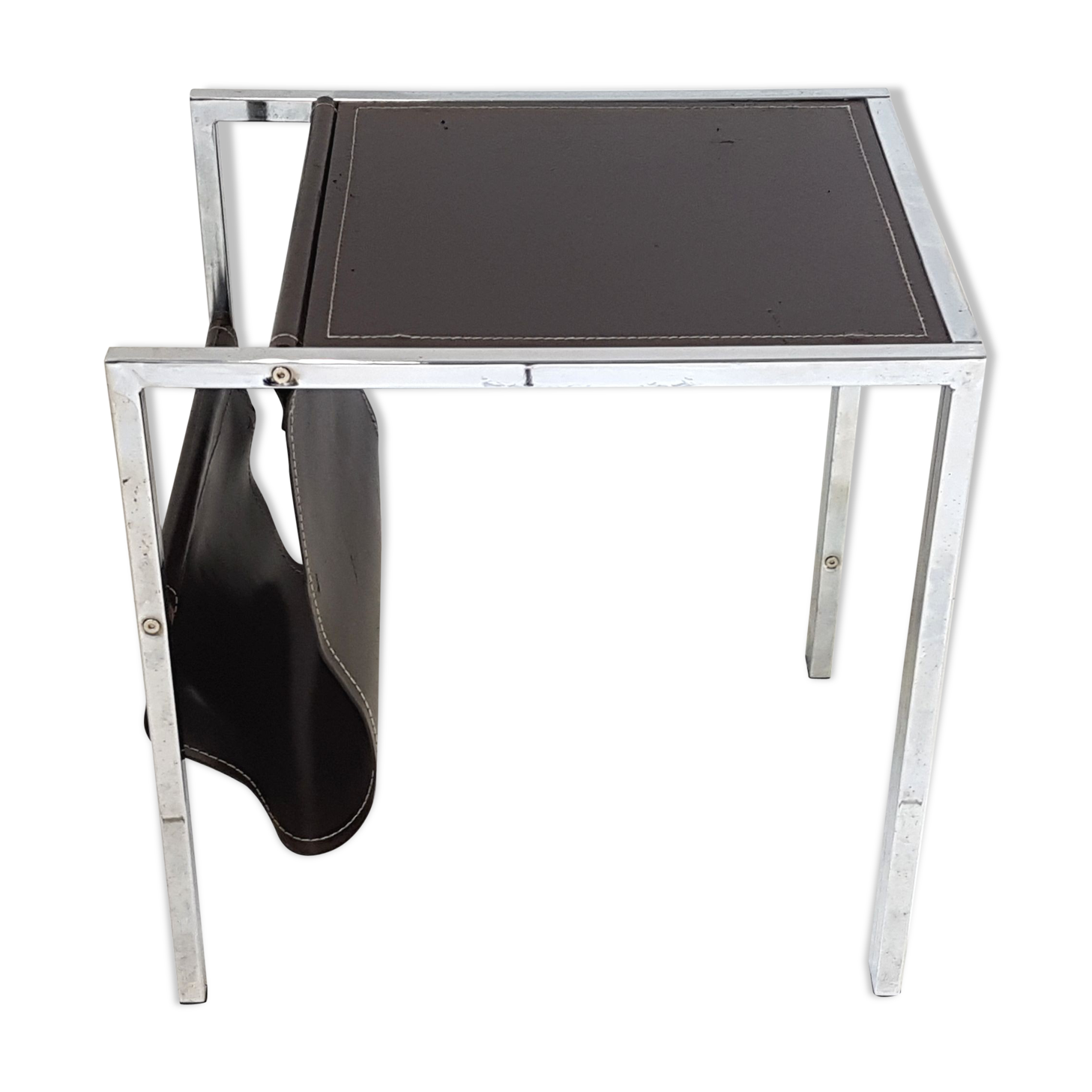 1970 vintage magazine rack side table