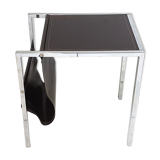 Table d'appoint porte-revues vintage 1970