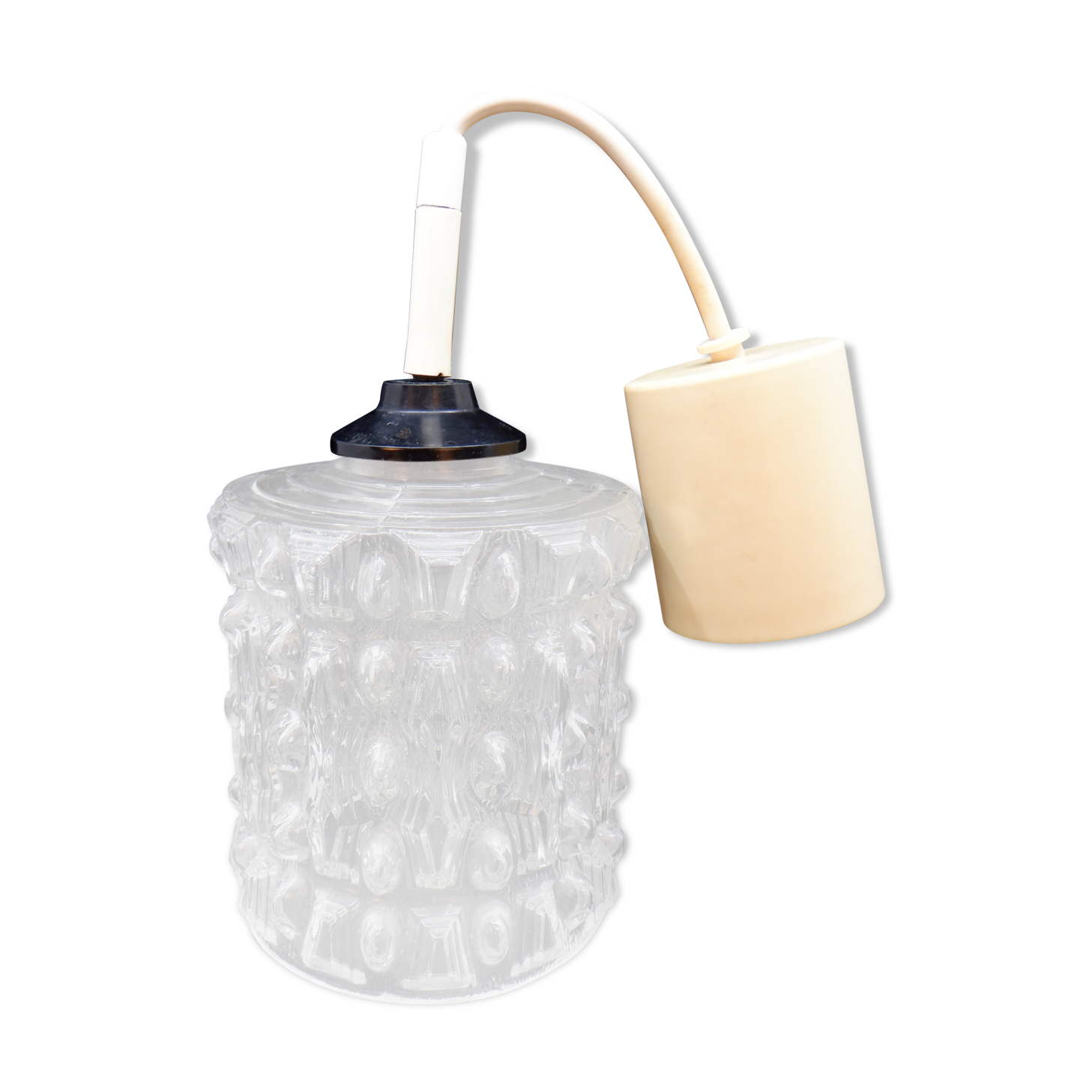 Chiseled glass hanging