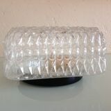 Structured /vintage square glass ceiling lamp 60s-70s