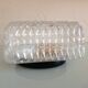 Structured /vintage square glass ceiling lamp 60s-70s