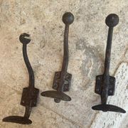 Set of 3 vintage wall hooks