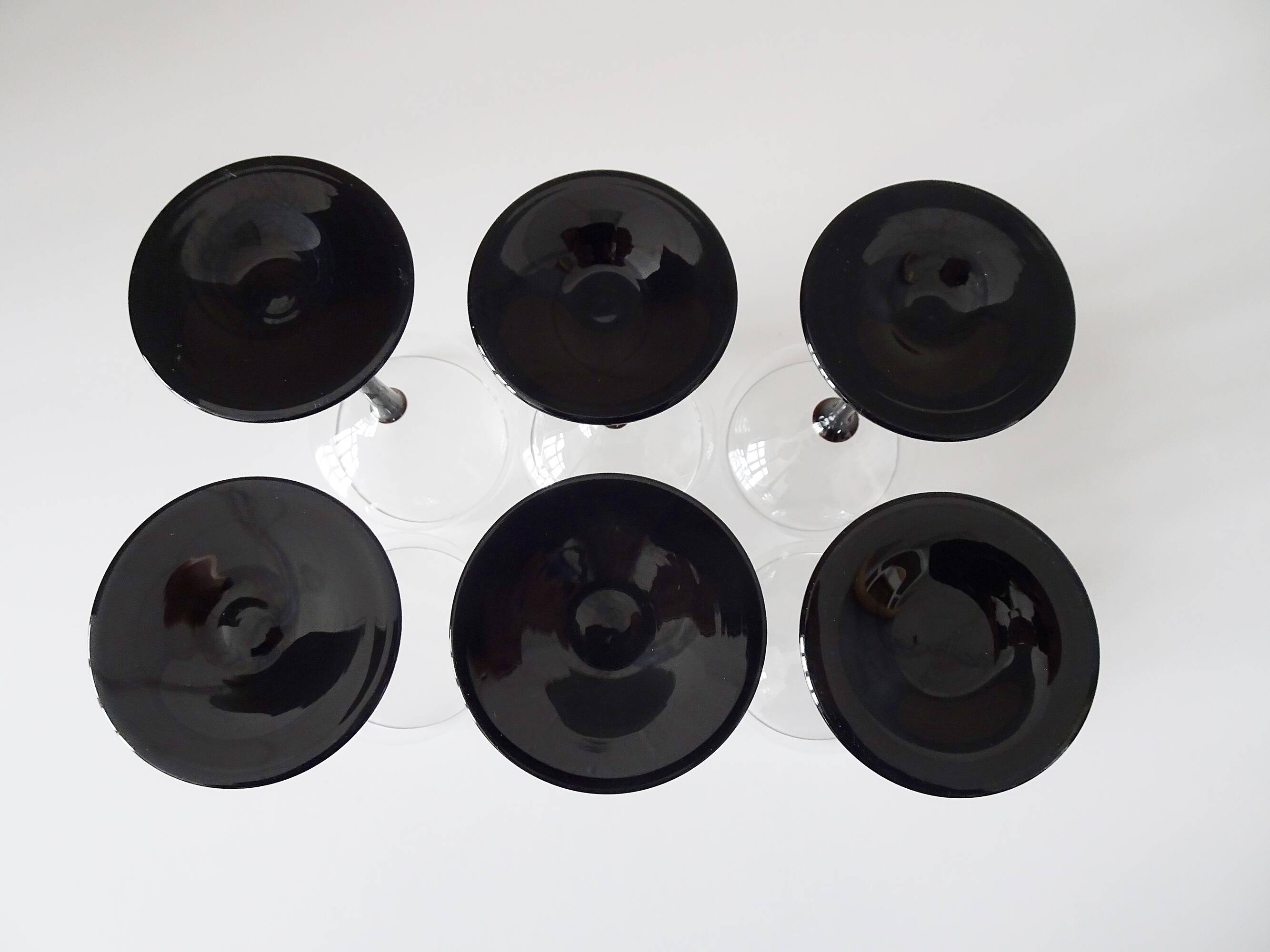 Wine glasses set, 1980s