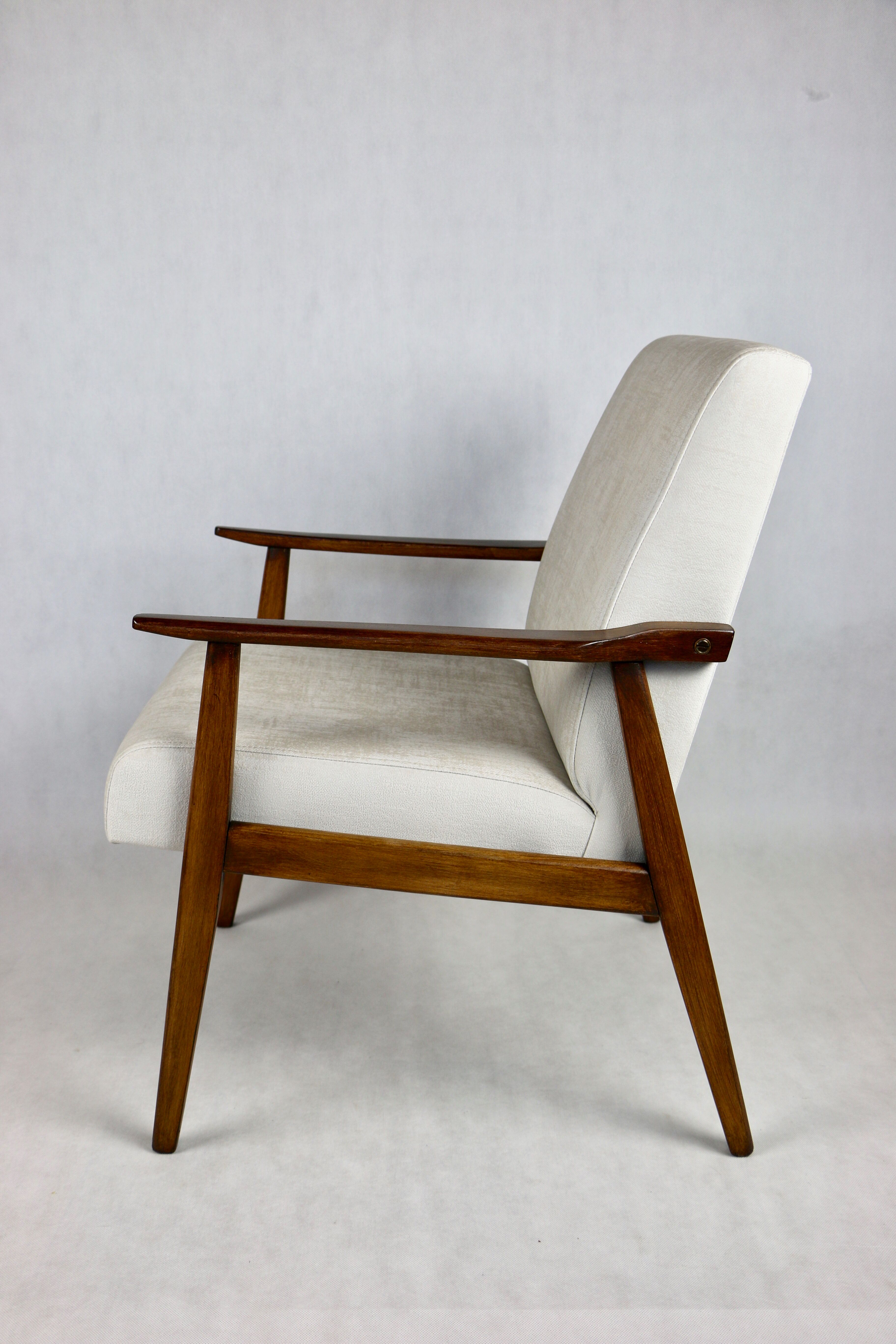 Fauteuil beige vintage, années 1970