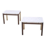 Pair of Scandinavian side tables by BENDIXEN, Denmark 1970
