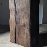 Antique oak pedestal