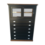 Meuble de métier a tiroirs et portes coulissante