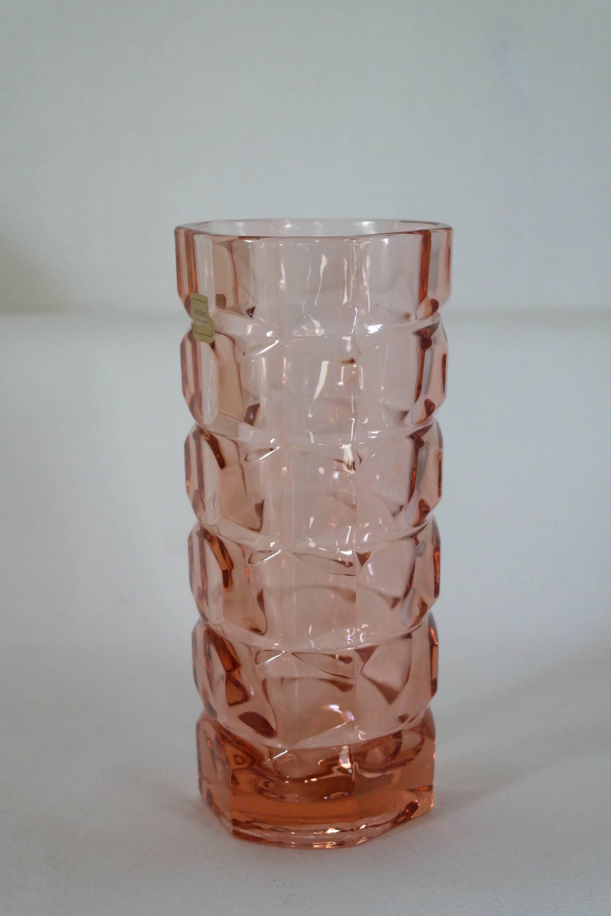 Vase luminarc vintage verrerie d'Arques France