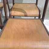 Series 8 vintage school chairs Mullca
