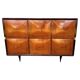 Mid-Century Wood and Brass Sideboard in the style of Paolo Buffa, Italy, 1950s
