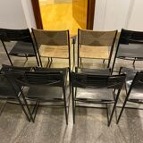 8 chaises "101"  spaghetti par Giandomenico Belotti, Alias