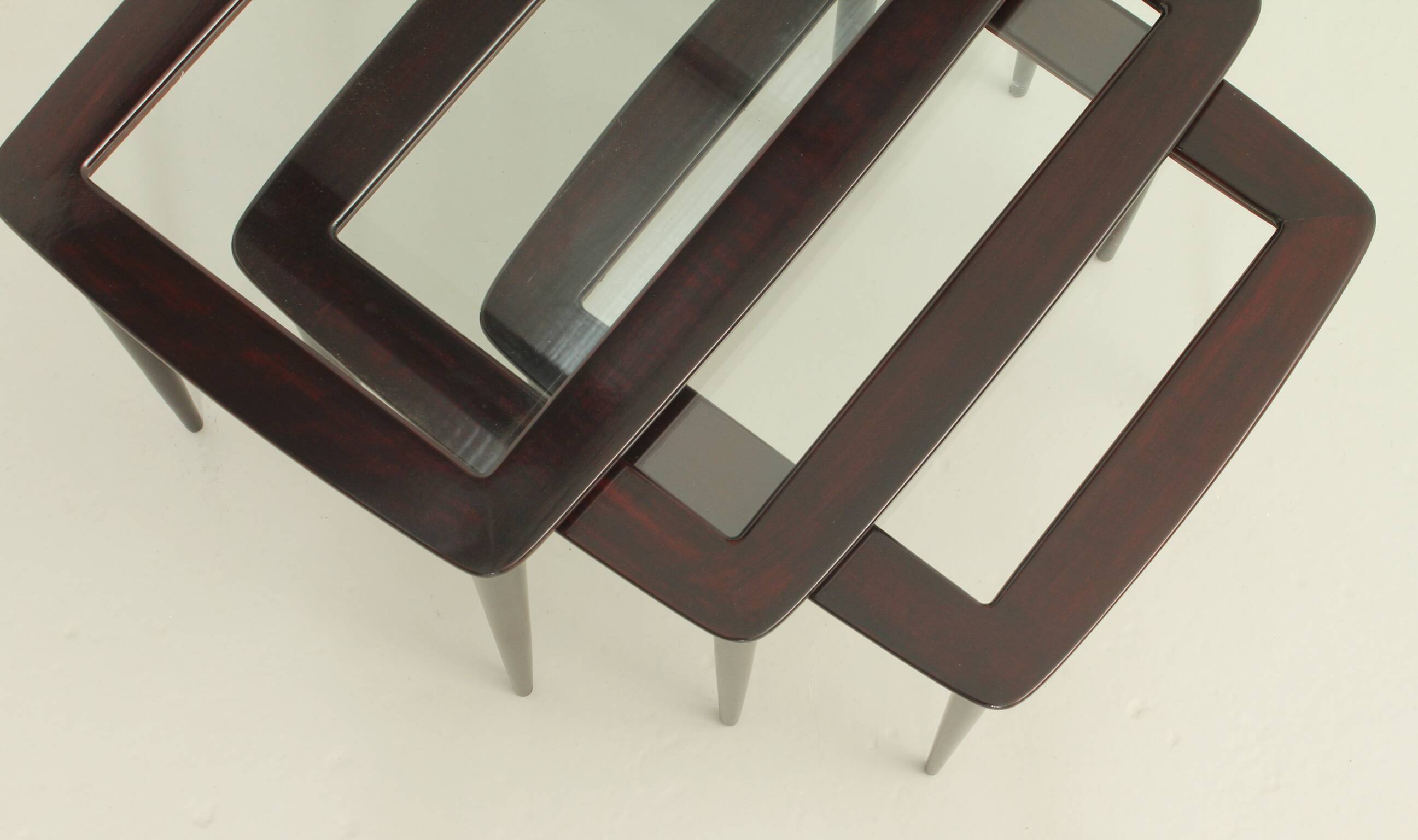 Set of nesting tables by Ico Parisi for De Baggis, Italy, 1955.
