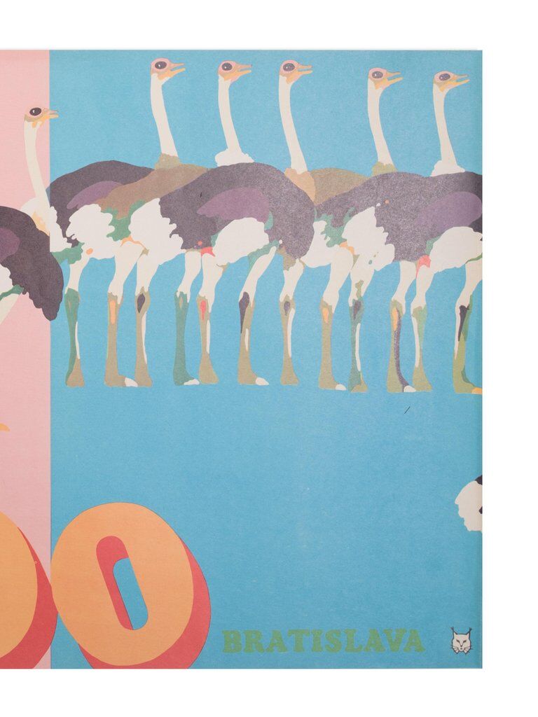 Polish poster "ZOO Bratislava" Marek Mosiński 1970