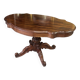 Large Louis Philippe period mahogany fiddle-shaped pedestal table, 19th century