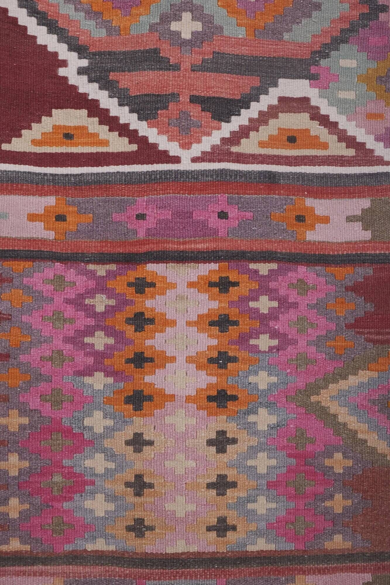 Vintage Turkish hallway rug 74x829 cm