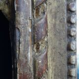 Louis XVI period mirror in gilded carved wood