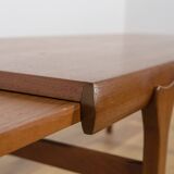 Table basse vintage en teck par Johannes Andersen pour CFC Silkeborg, Danemark, 1960s