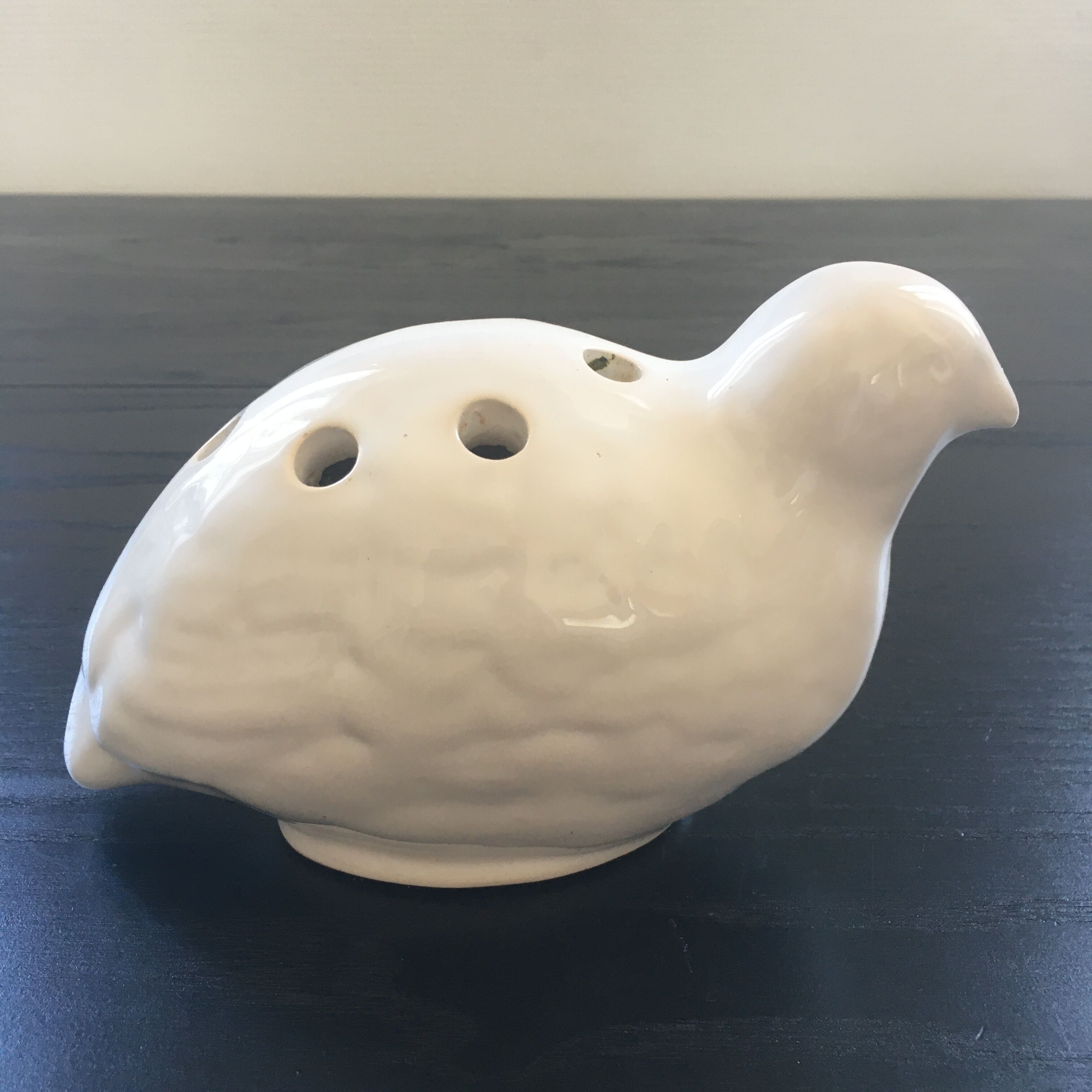 Bird spades flowers signed