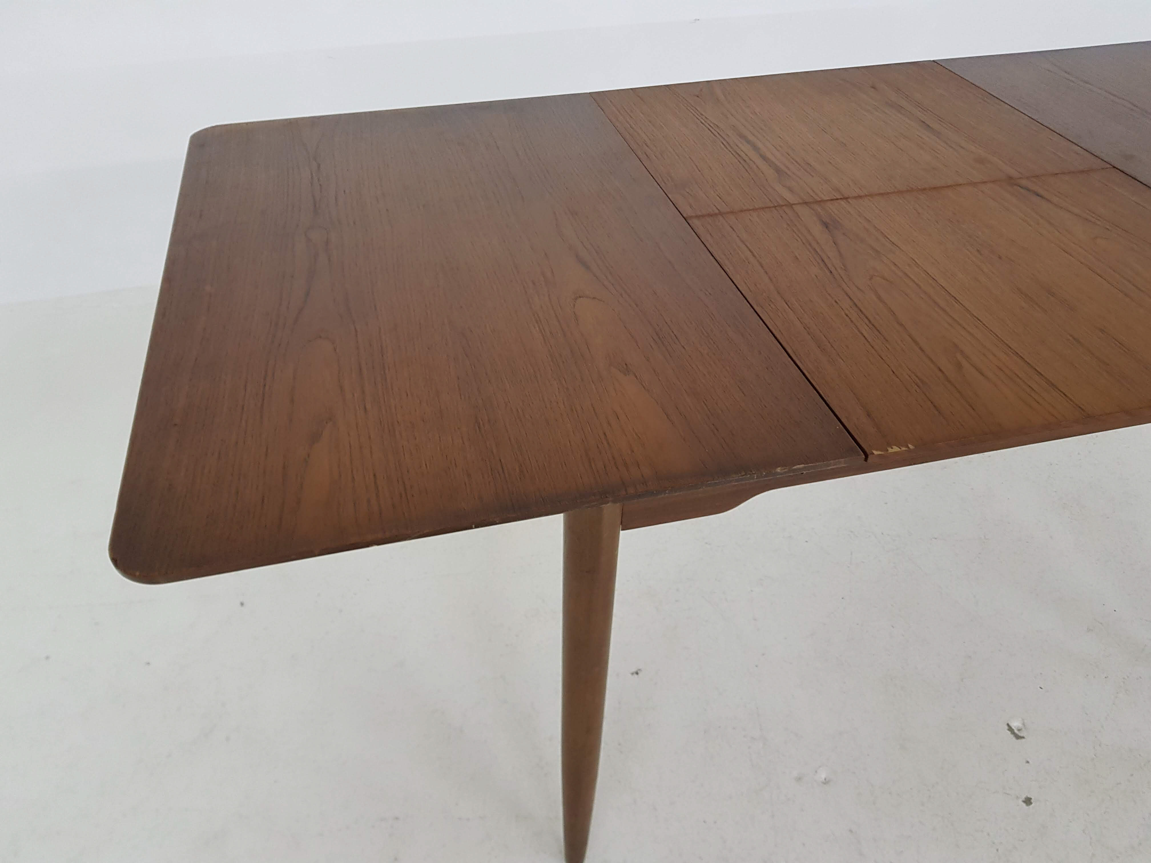 Danish design teak extendable dining table 1960’s