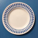 Set of 4 plates Digoin Sarreguemines "Tartan"