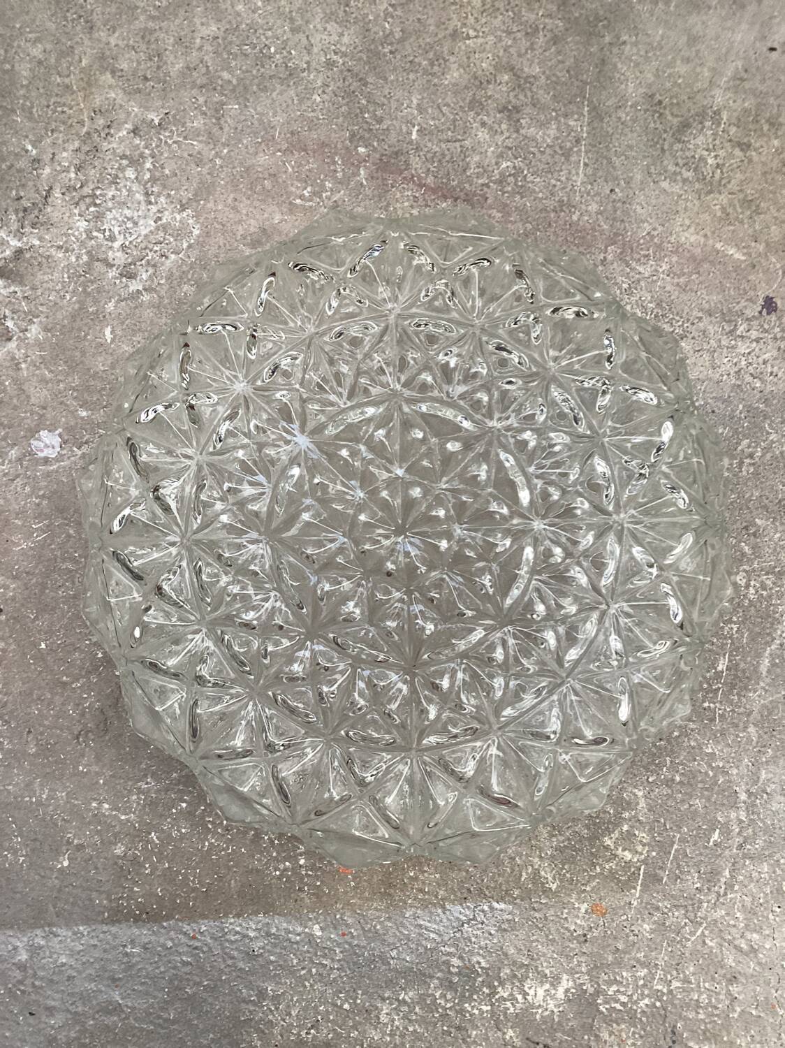 Vintage glass ceiling light