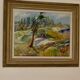 Framed oil on panel "Landscape", Sweden mid 20th century
