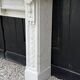 Louis XVI style fireplace in Carrara marble, circa 1880.