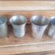 4 silver metal timpani