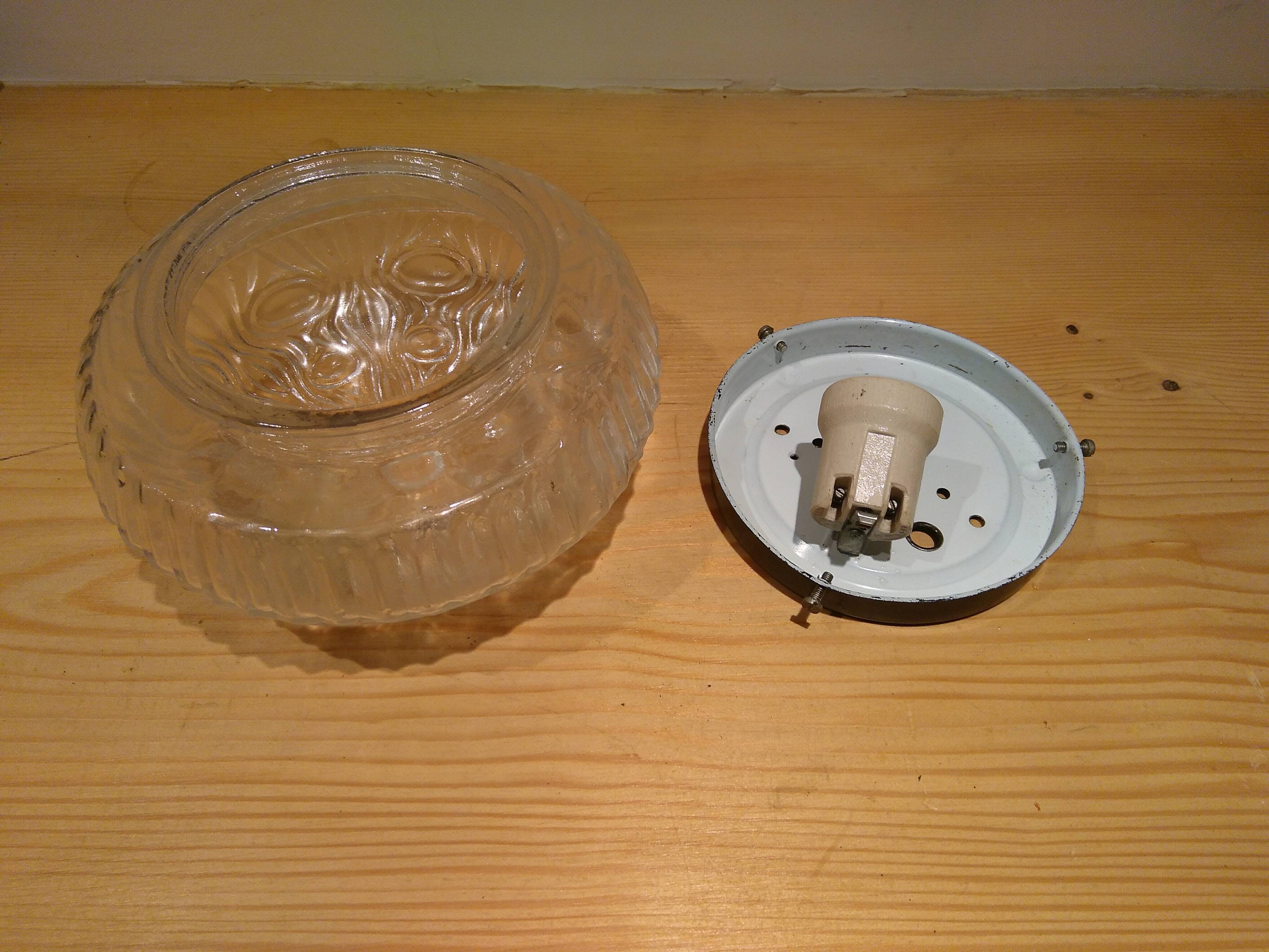 1960s moulded glass ceiling