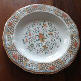 Flat 30 cm hollow service Gien Rouen St-Hay numeroté