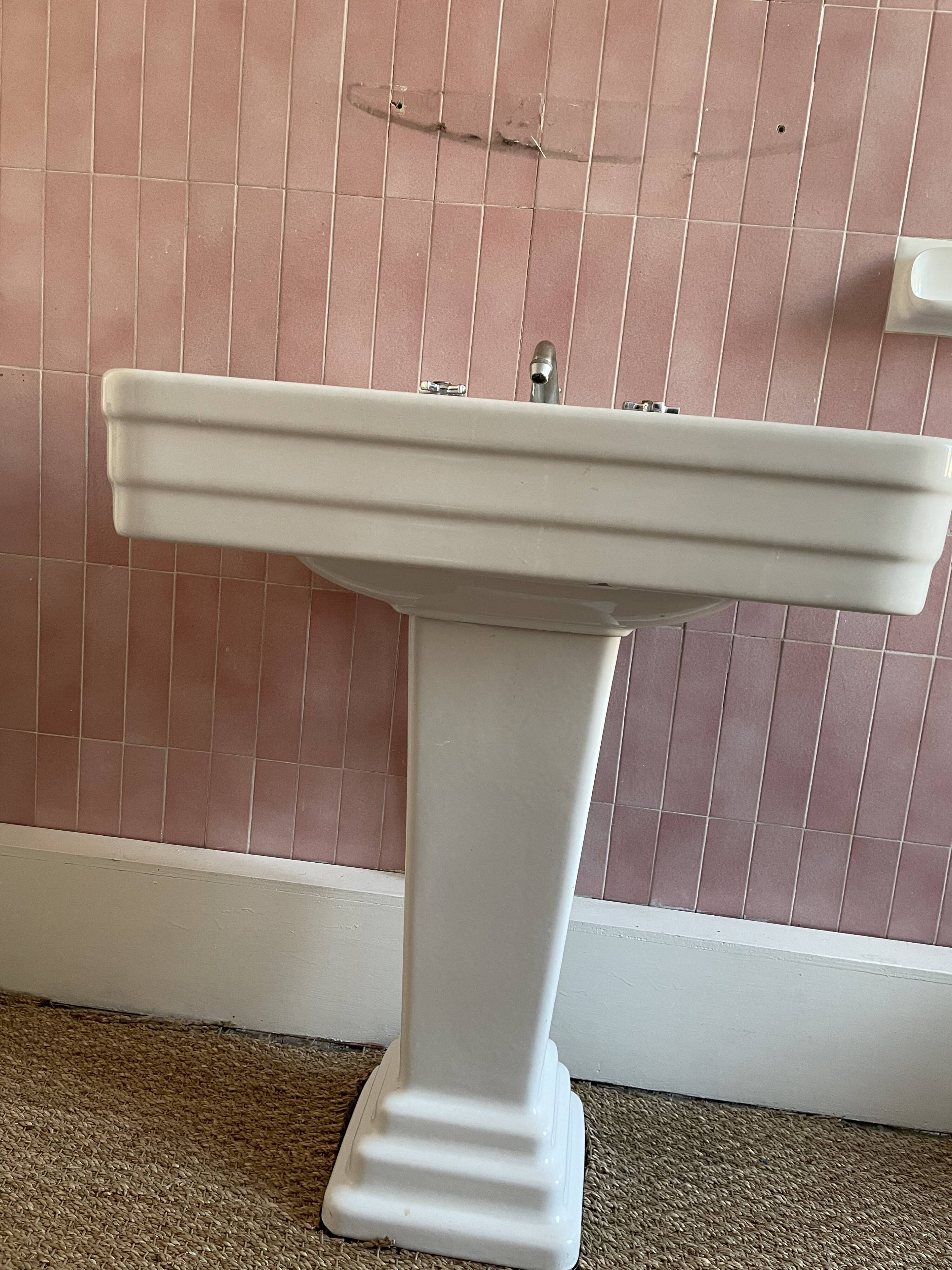 Lavabo vintage style art déco