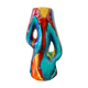 Vase céramique multicolore