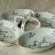 Louis lourioux foecy porcelain beggar's plate with barbell decoration