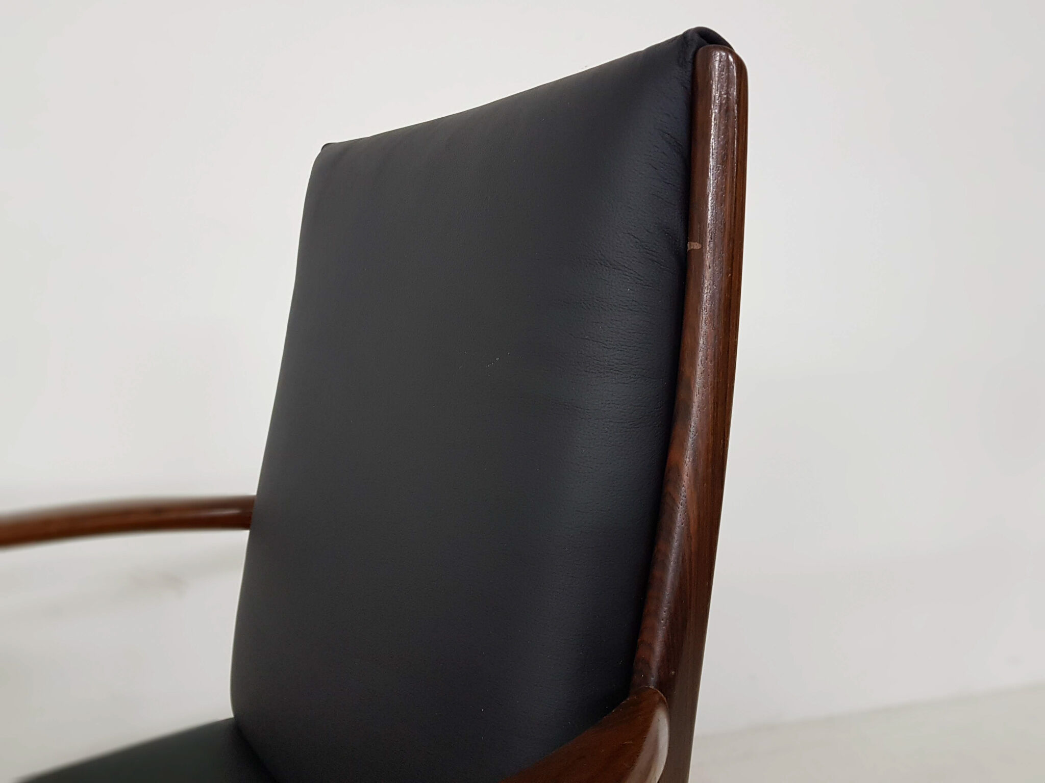 Lot de 4 fauteuils en bois de rose, Danemark 1950