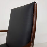 Lot de 4 fauteuils en bois de rose, Danemark 1950