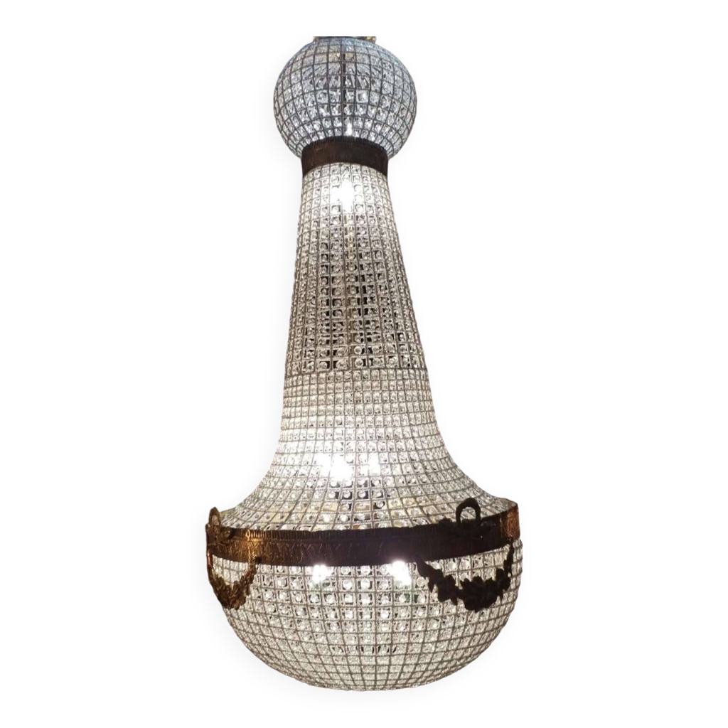 Grand lustre montgolfière | Selency